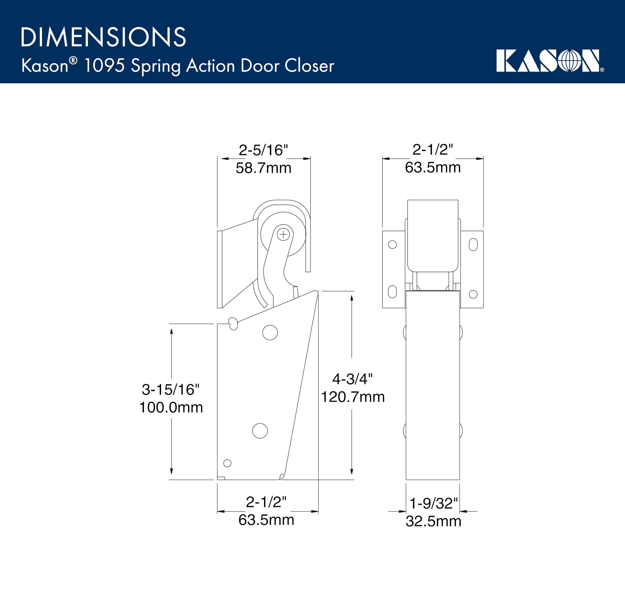 Kason Kason 1095 Spring Action Door Closer, 11095000013