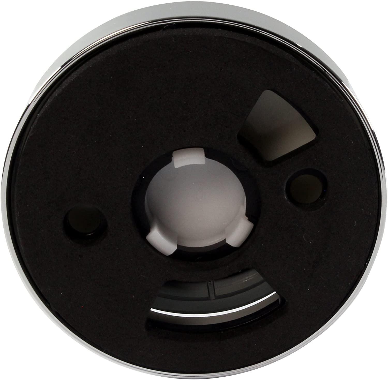 Westbrass Westbrass D493CH-07 Patented Deep Soak Round Replacement 2-Hole Bathtub Overflow Cover for Full and Over-Filled Closure, Satin Nickel