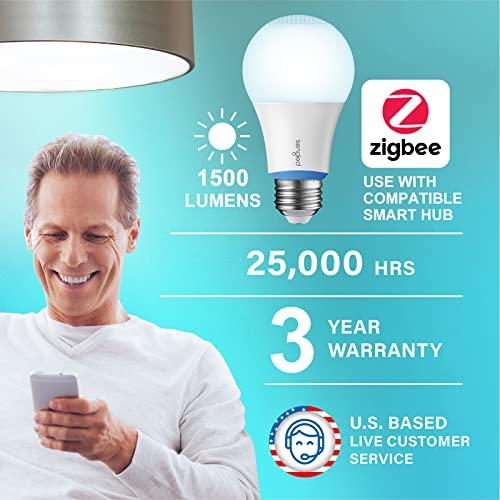 Sengled Sengled Smart Light Bulbs 100W, Zigbee Hub Required, Extra Bright Smart Bulbs Work with Alexa, Google, SmartThings, Echo 4th, Echo Show 10, Echo Plus, Dimmable A19 LED Light 5000K 1500LM, E26 1 Pack