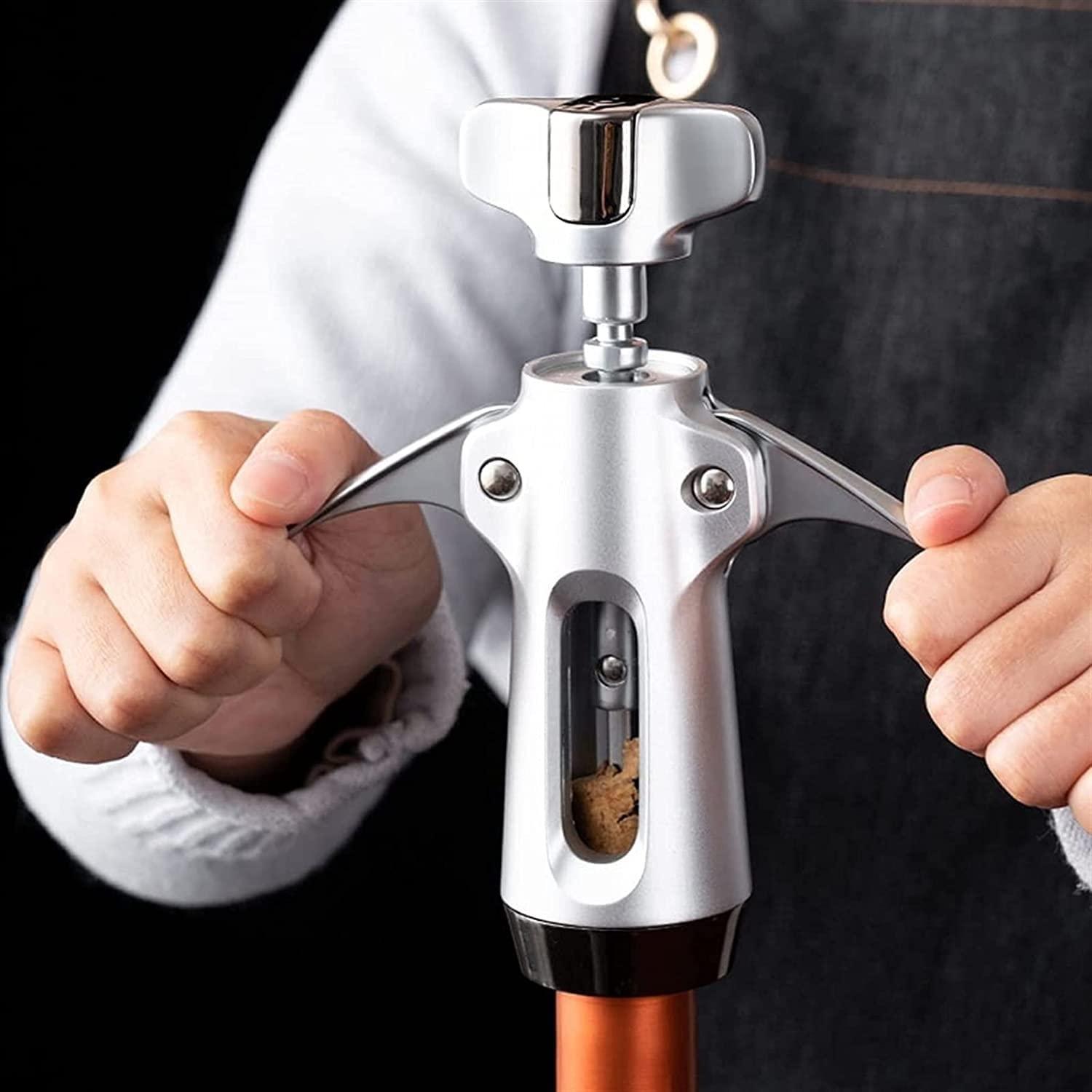 YOUOOK YOUOOK Pictetw Solid and Well Made Wing Corkscrew Wine Opener and Beer Opener, Multifunctional Wine Corkscrew Opener