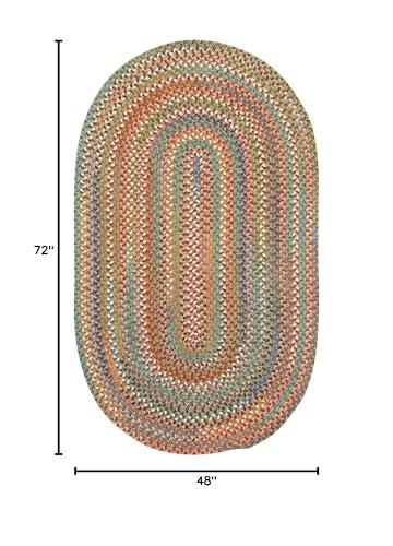 Capel Capel American Heritage Cinnamon 4' 0" X 6' 0" Oval Braided Rug