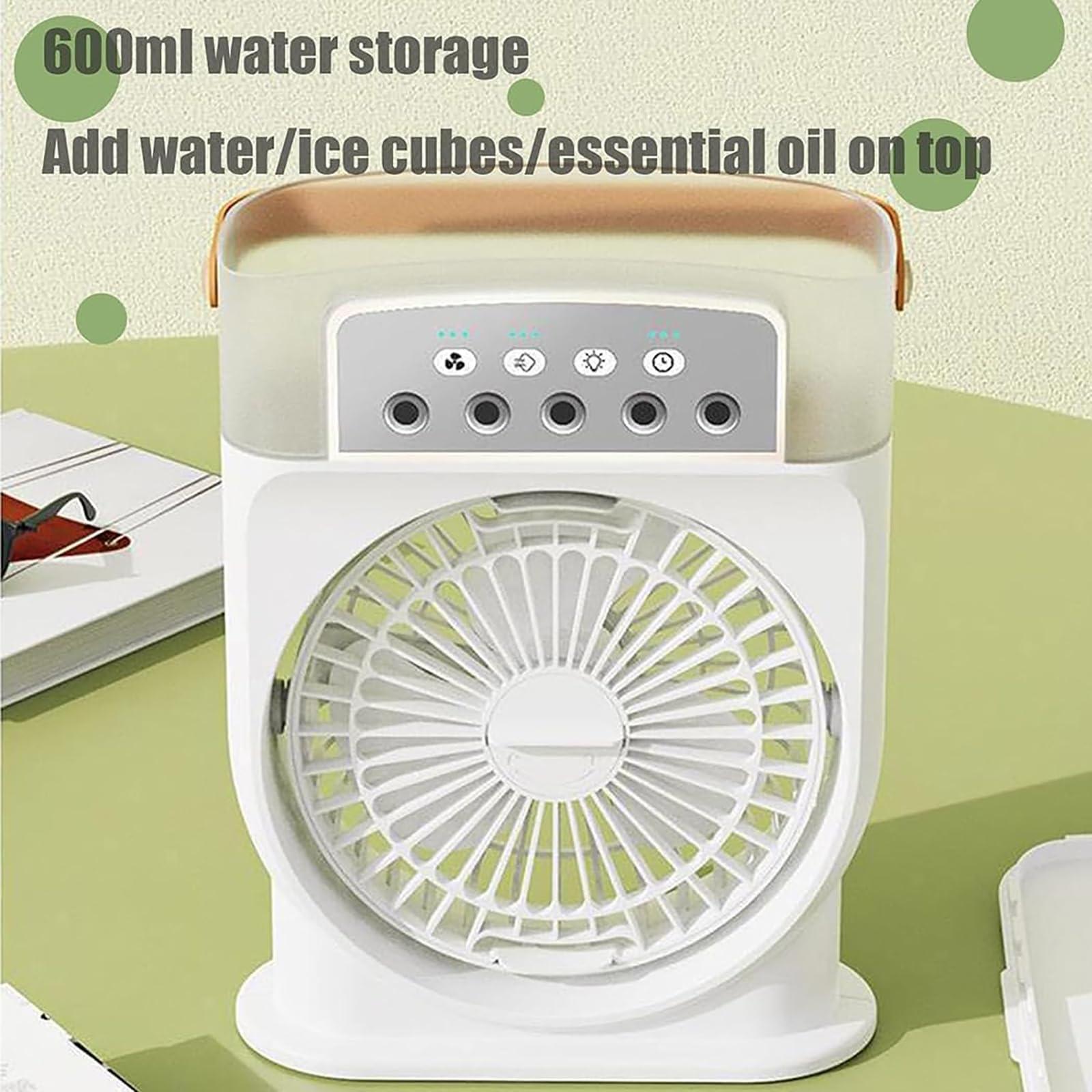 XLATD XLATD Polarlux Air Cooler,Polarlux Ice Fan,Polarlux Air Conditioner,Polarlux Portable Cooling Fan,Rechargeable Portable Mini Misting Fan Hat Blow Cold Air with 3 Wind Speeds (White,Plug in Model)