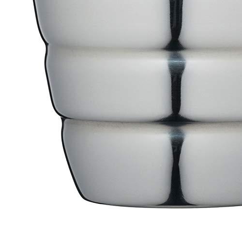 KitchenCraft BarCraft Art Deco Cocktail Shaker with Recipes in Gift Box, Stainless Steel - Easy Grip, 500 ml