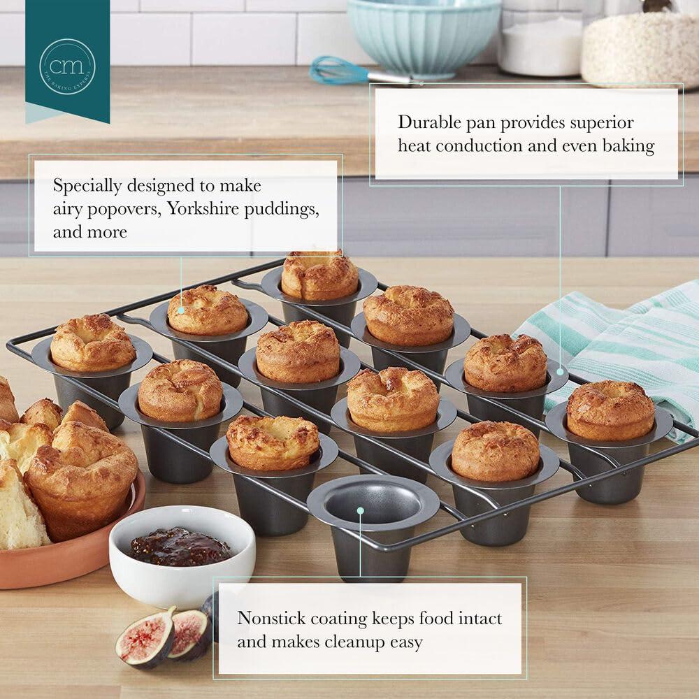 Chicago Metallic Chicago Metallic 26121 Professional 12-Cup Non-Stick Mini-Popover Pan, 16-Inch-by-10.75-Inch