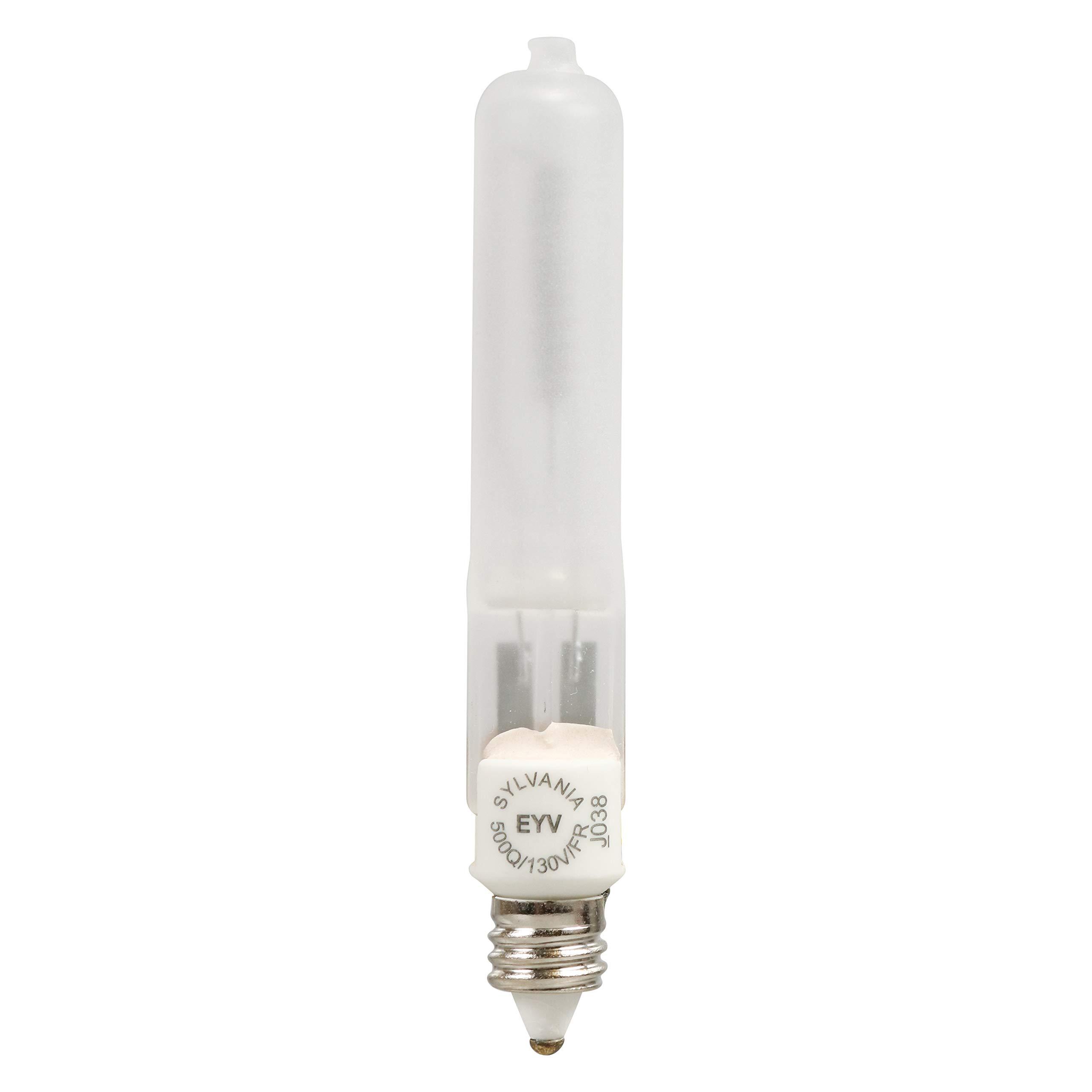 LEDVANCE Sylvania T12 Halogen Tube Light Bulb, 500W, Single-End Mini Can Screw Base, 10000 Lumens, 2950K, 100 CRI, White (58768)
