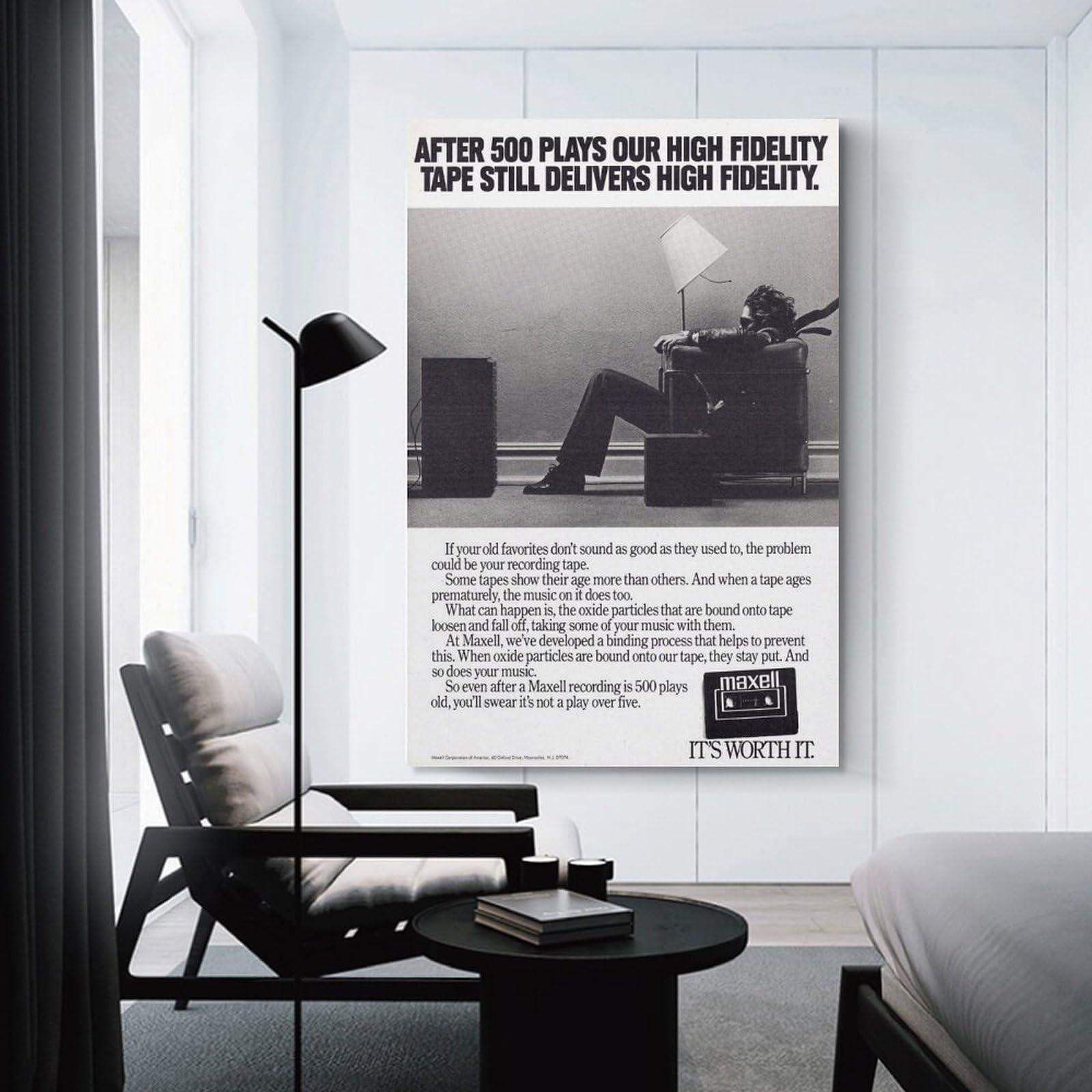 KURITY KURITY 1979 Blown Away Guy Maxell Canvas Poster Wall Art Print by Steve Steigman Canvas Painting Posters And Prints Wall Art Pictures for Living Room Bedroom Decor 20x30inch(50x75cm) Unframe-style