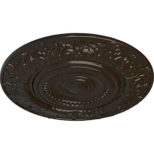 Ekena Millwork Ekena Millwork CM20BXSHF Biddix Ceiling Medallion, 20 7/8\"OD x 1 1/4\"P (Fits Canopies up to 7 1/2\"), Hand-Painted Stone Hearth