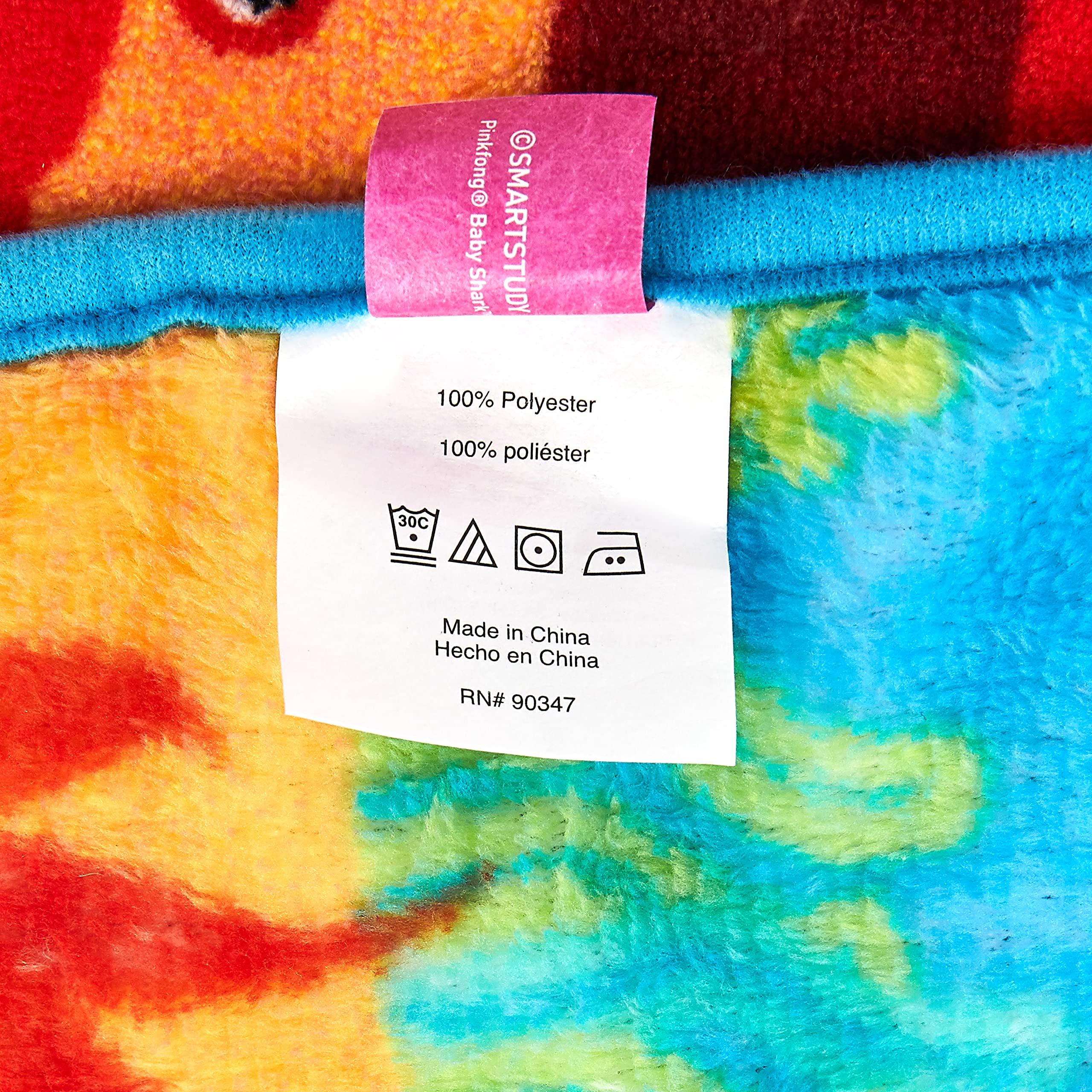 Baby Shark Baby Shark Musical Warm, Plush, Throw Blanket That Plays The Baby Shark Theme Song - Extra Cozy and Comfy for Your Toddler