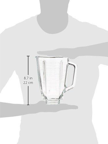 Oster Oster 5-Cup Glass Square Replacement Blender Jar, 4.5" Top for Oster Models Only