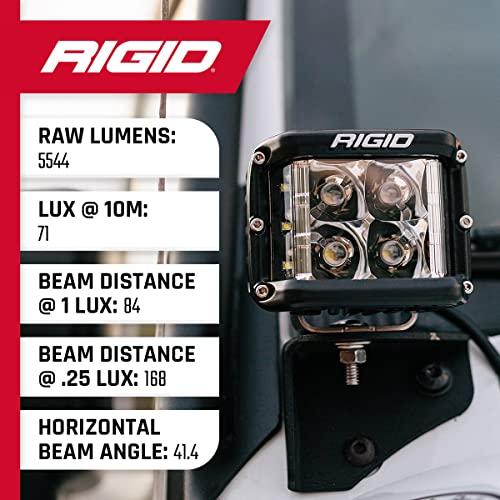 Rigid Industries Rigid Industries D-SS PRO Side Shooter, Flood Optic, Surface Mount, Black Housing | Single (261113)