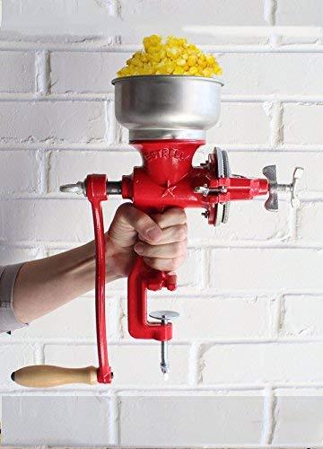 Estrella Cast Iron Manual Crank Corn Grain Grinder 14" Tall & 5" Hopper