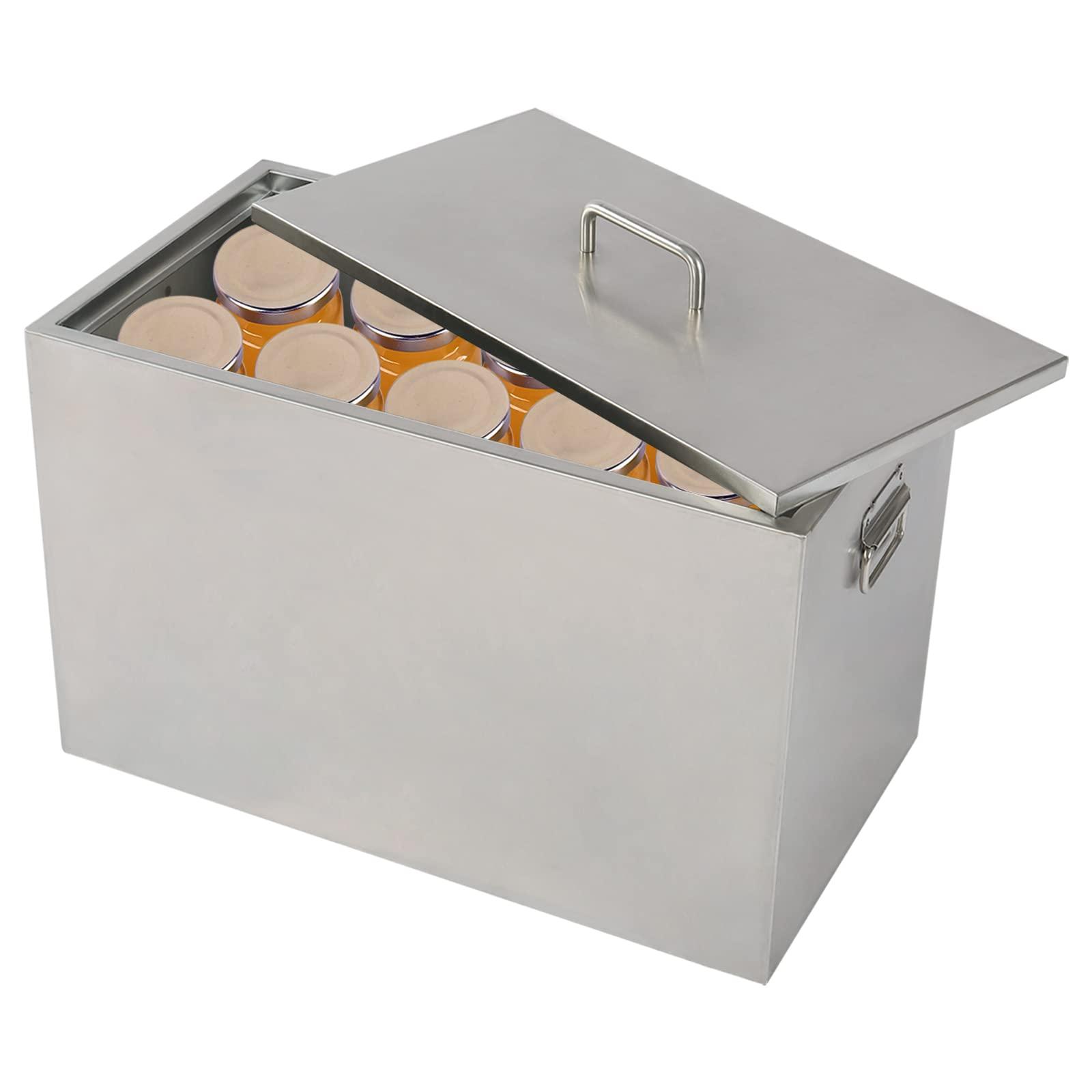 CUBELLIN CUBELLIN Commercial Water Bath Canner 50L Stove Top Canner Pot Stainless Steel Boiling Water Canner with Can Racks Kitchen Water Bath Canning Pot