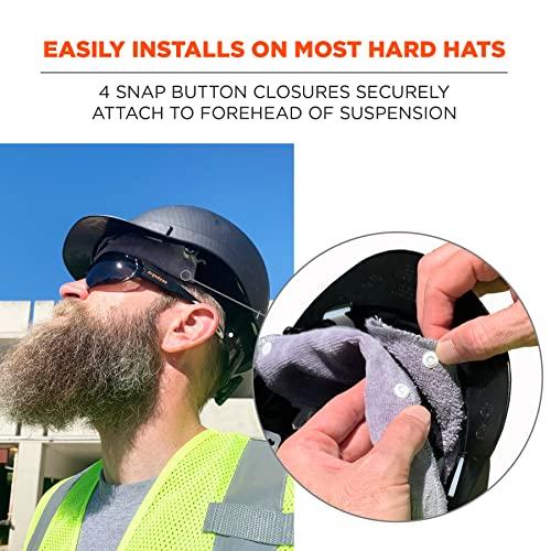 Ergodyne Ergodyne Chill-Its 6609 Absorptive Hard Hat Terry Sweatband, Gray