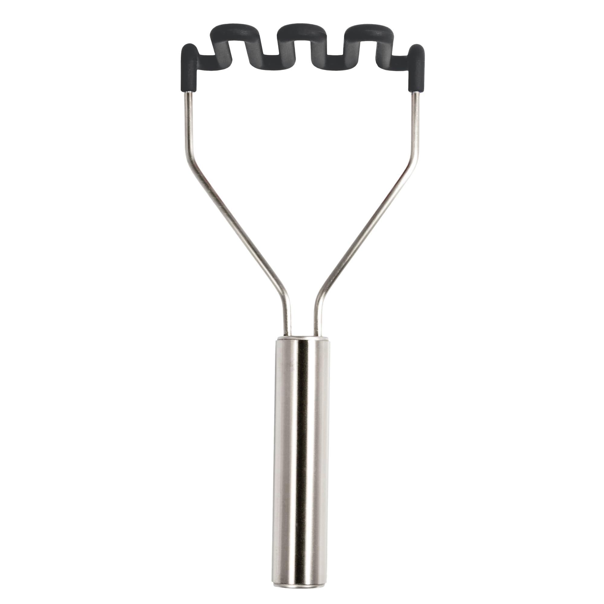 Tovolo Tovolo Silicone Potato, Stainless Steel Handle & Core, Food Mashers Kitchen Utensil, Vegetable Ricer & Avocado Blender, Scratch Heat-Resistant, Charcoal