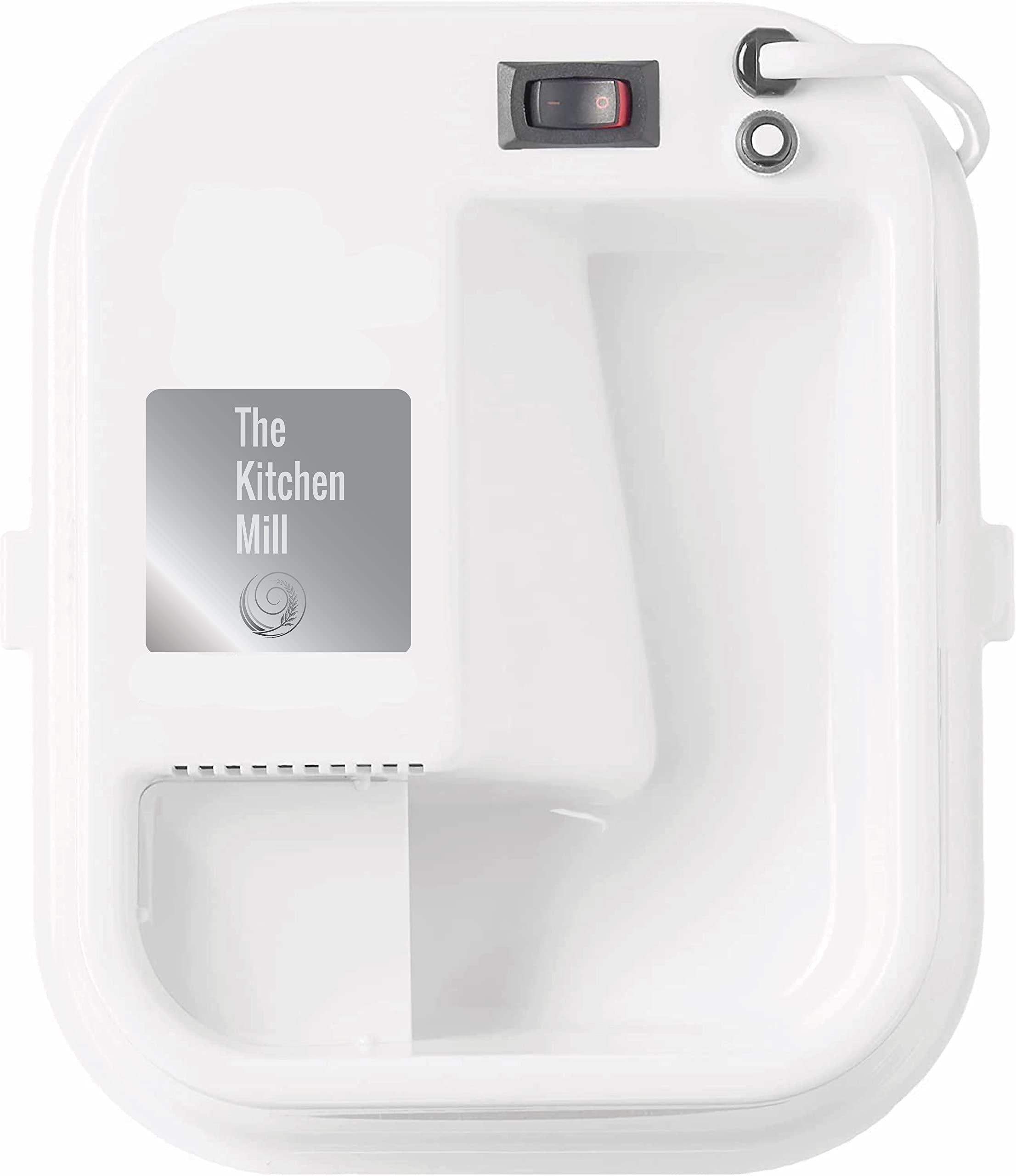 The Kitchen Mill The Kitchen Mill Electric Grain Mill - High Speed Wheat Grinder, Corn Grinder, Grain Grinder, Flour Mill - Assembled in the USA - Stainless Steel Milling Chamber