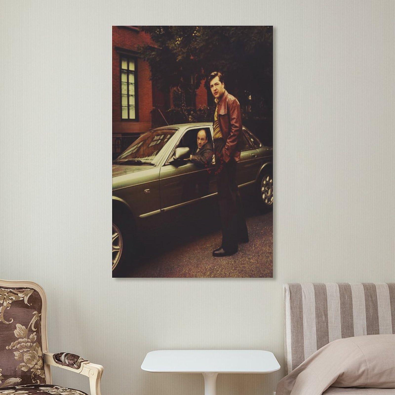 Generic Generic Tony Soprano, The Sopranos, James Gandolfini And Michael Gandolfini Canvas Art Poster And Wall Art Picture Print Modern Family Bedroom Decor Posters 16x24inch(40x60cm), Frame-style-1