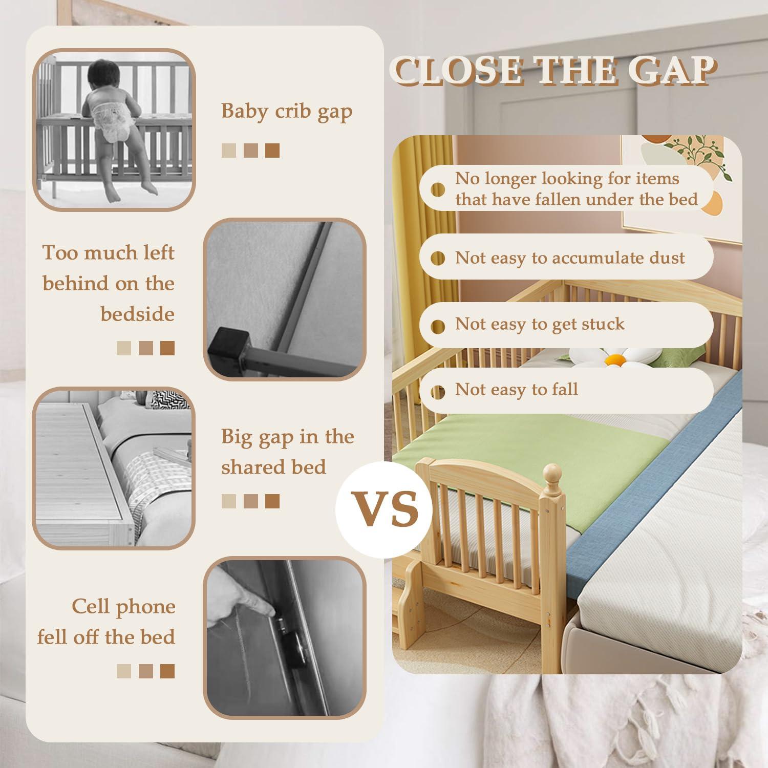 DQWJYYDS DQWJYYDS Bed Gap Filler Mattress Extender 60x2x6in(LxWxH) Mattress Gap Filler Headboard Pillow Close Gap Between Mattress Headboard and Wall for Full/Twin/Queen/Cal King/King Bed,Agate Green