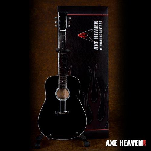 FAN MERCH Johnny Cash Signature Black Miniature Acoustic Guitar Replica Collectible