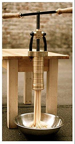 Bottene Torchio Bigolaro Hand Press Pasta Maker with Four Dies Included