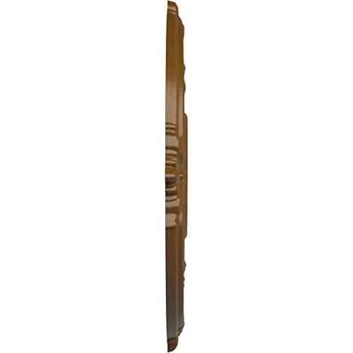 Ekena Millwork Ekena Millwork CM18ATSTF Attica Ceiling Medallion, 18\"OD x 4\"ID x 5/8\"P (Fits Canopies up to 5\"), Hand-Painted Smokey Topaz