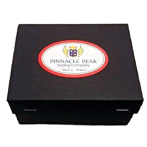 Pinnacle Peak Trading Company Peacock with Glitter and Feathers Polish Glass Christmas Ornament Bird Wildlife