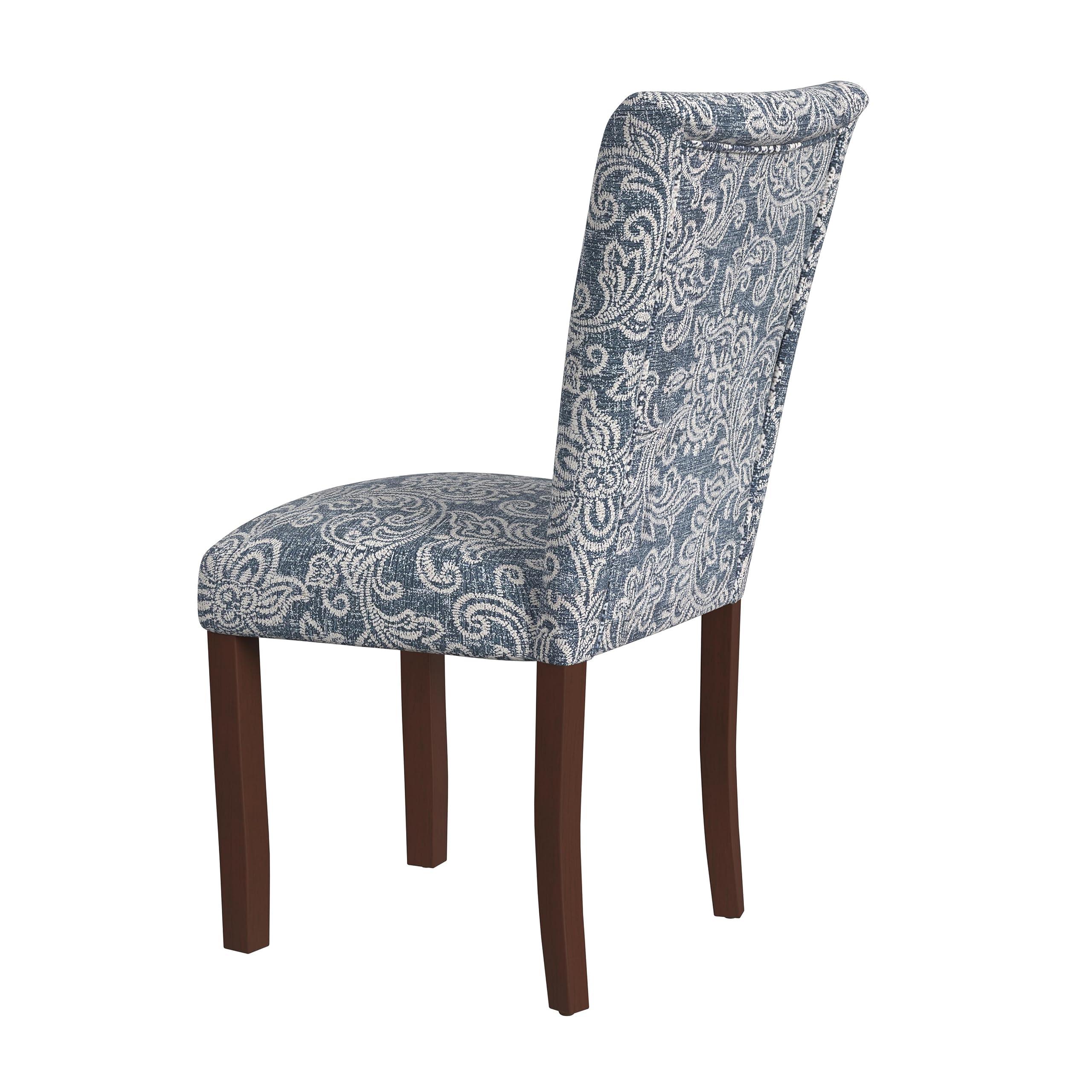 HomePop HomePop Classic Parsons Dining Chair -Denim Jacobean Print (Set of 2)