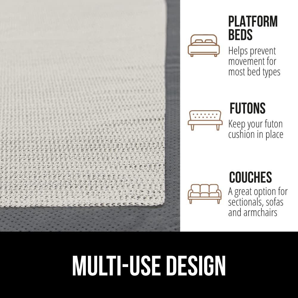 Gorilla Grip Gorilla Grip Non Slip Mattress Gripper, Prevents Mattresses from Sliding and Holds Bed in Place, Pad Grips Beds, Sofa, Couch, Chair Cushions and Helps Keep Topper from Slipping, Easy Trim Pads, Full