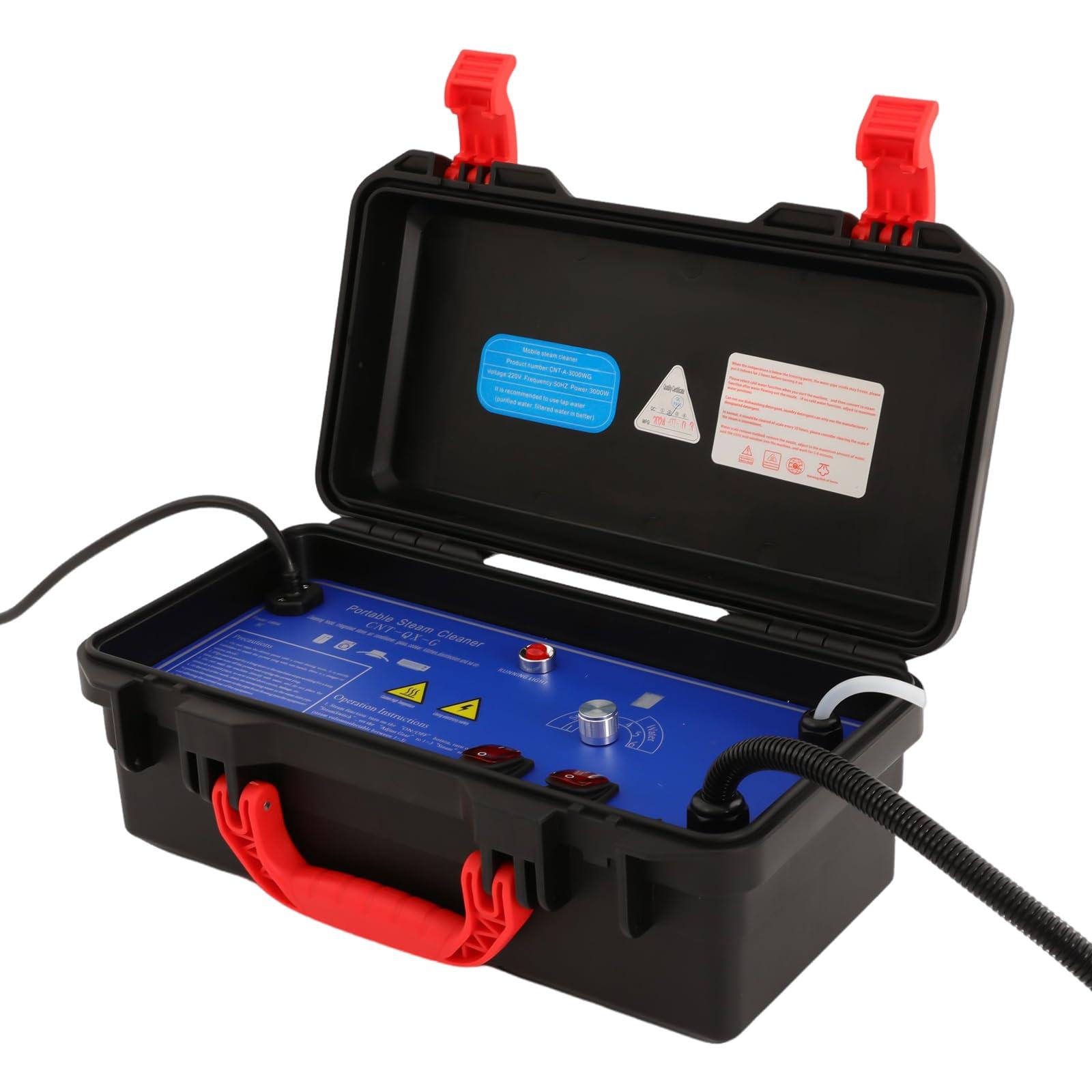 Gdrasuya10 110V Handheld High Pressure Steam Cleaner for Cars, 1700W Portable High Temperature Steam Cleaner 3-5bar High Pressure Steam Cleaning Machine Pressurized Steam Cleaner for Kitchen, Restaurants