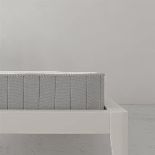 Signature Sleep Signature Sleep,Polyester Tranquility 6 Inch 2-Sided Flippable Bonnell Spring Coil Mattress, Twin Size,Medium GreenGuard Gold Certified,White