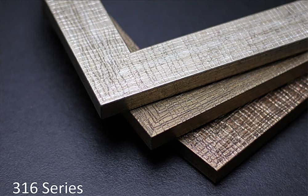 WHOLESALE ARTS AND FRAMES WHOLESALE ARTS AND FRAMES 2\" Polystyrene Decorative Textured Picture Frame - by WholesaleArtsFrames-com. 7x11 316 Series - Light Silver - Made In USA