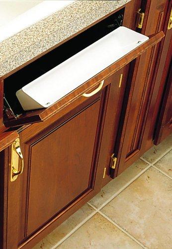 Rev-A-Shelf Rev-A-Shelf 6581-14-4 6581 Series 14" Standard Sink Front Tip-Out Tray, White