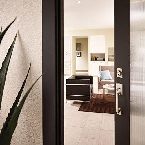 SCHLAGE SCHLAGE Lock Company Century Single Cylinder Handleset and Georgian Knob, Bright Chrome (F60 CEN 625 GEO)