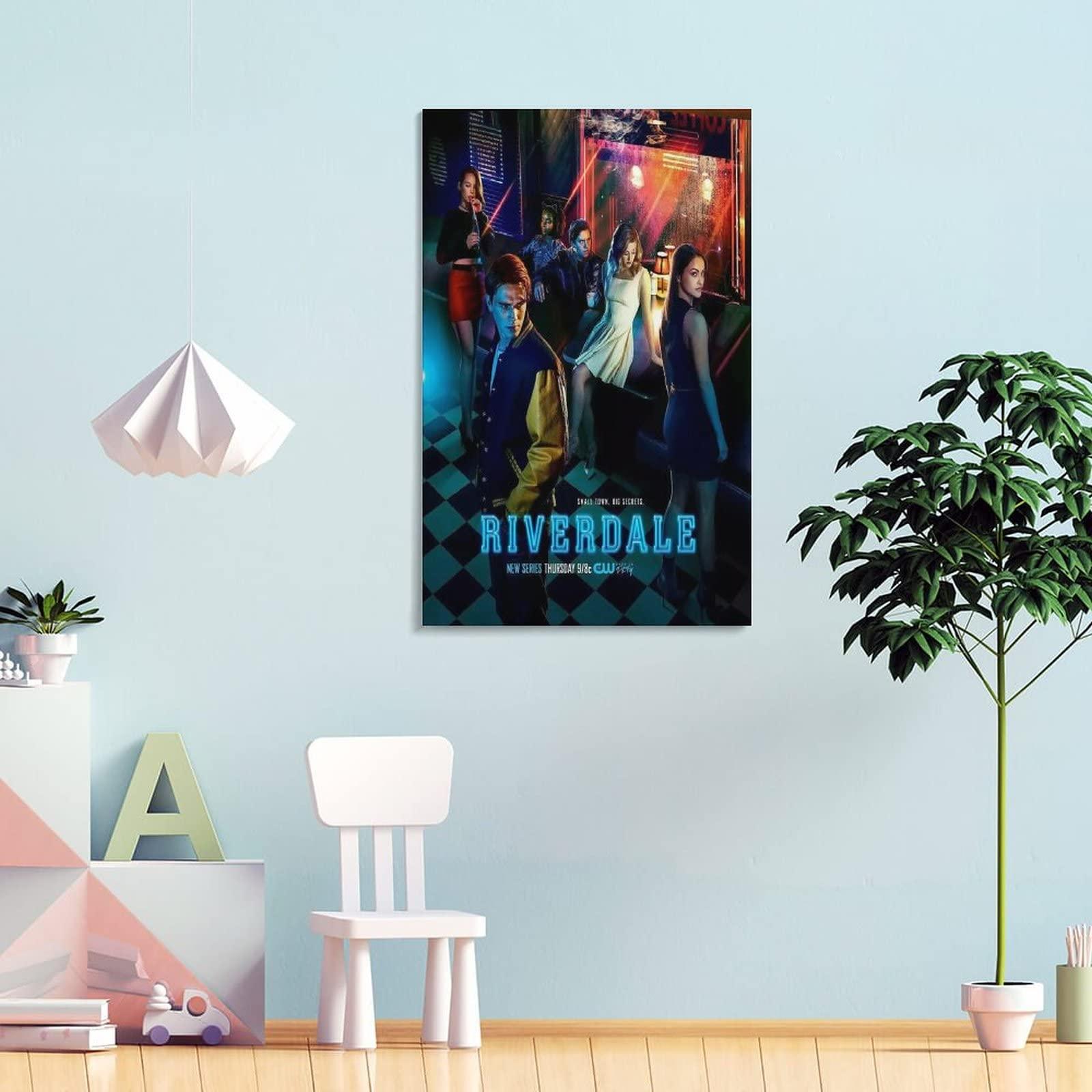 BEBUSH Riverdale Season 1 Smovie Posters (1)(1) Wall Art Paintings Canvas Wall Decor Home Decor Living Room Decor Aesthetic 20x30inch(50x75cm) Frame-Style