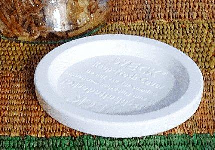 WECK Weck Jar 5 Pack Keep Fresh Plastic Lids, 5 Pack (Medium = 3 1/8", 80mm Opening) Fits Models 751, 900, 901, 908, 976, 996