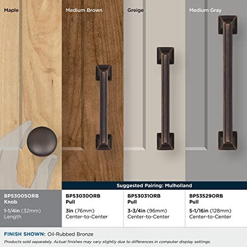 Amerock Amerock, Oil Rubbed Bronze | 1-1/4 inch (32 mm) Diameter | Edona | 1 Pack | Drawer Knob | Cabinet Hardware