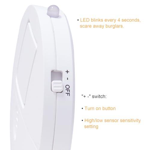 EVA LOGIK EVA LOGIK Modern Ultra-Thin Window Alarm with Loud 120dB Alarm and Vibration Sensors Compatible with Virtually Any Window, Glass Break Alarm Perfect for Home, Office, Dorm Room- 8 Pack