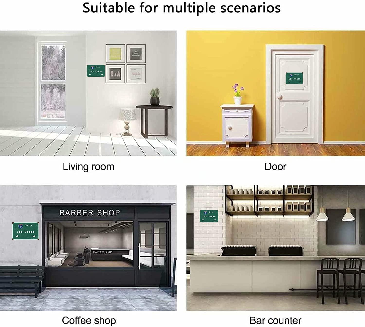 Bakaevsm Metal Sign Highway Sign Interstate 65 North Indianapolis Retro Wall Decoration Bar Club Airport Direction Sign Wall Hanging 12x16 Inches