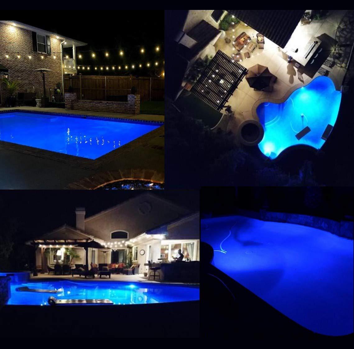 TOVEENEN LED Pool Light Bulb for Inground Pool 120V 40W with Remote Control Color Memory Replacement for Pentair Hayward Pool Lights