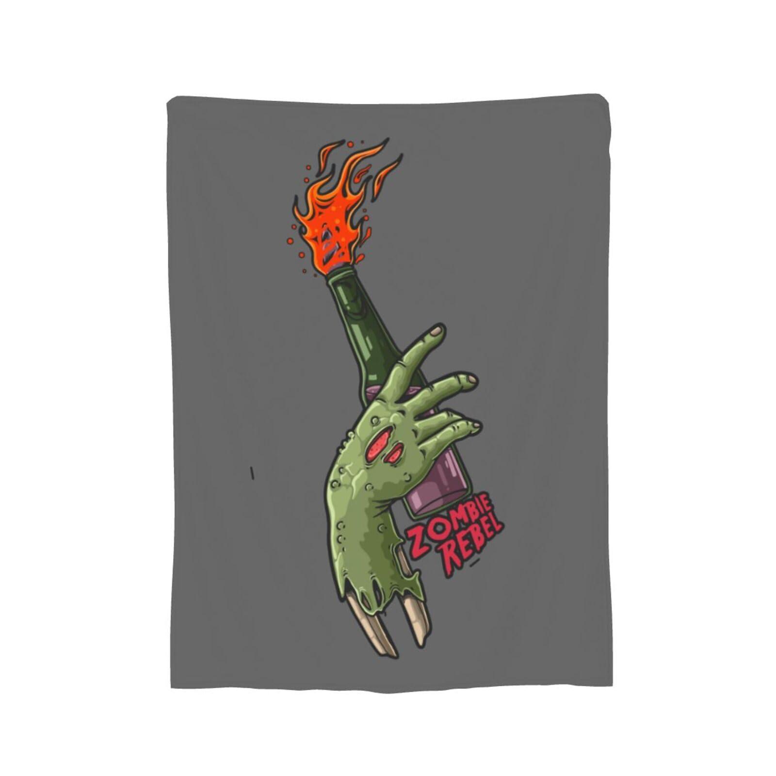 SIYTUAU Zombie Rebel Throw Blanket for Couch 50\"x40\" Cozy Soft Sofa Chair Bed Throw Blankets Flannel Blanket