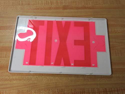 Cooper Lighting Cooper Lighting APCH7R Self Powered Combination Exit Sign With LED Heads (2) LED White Housing Red Letter Sure-Lites