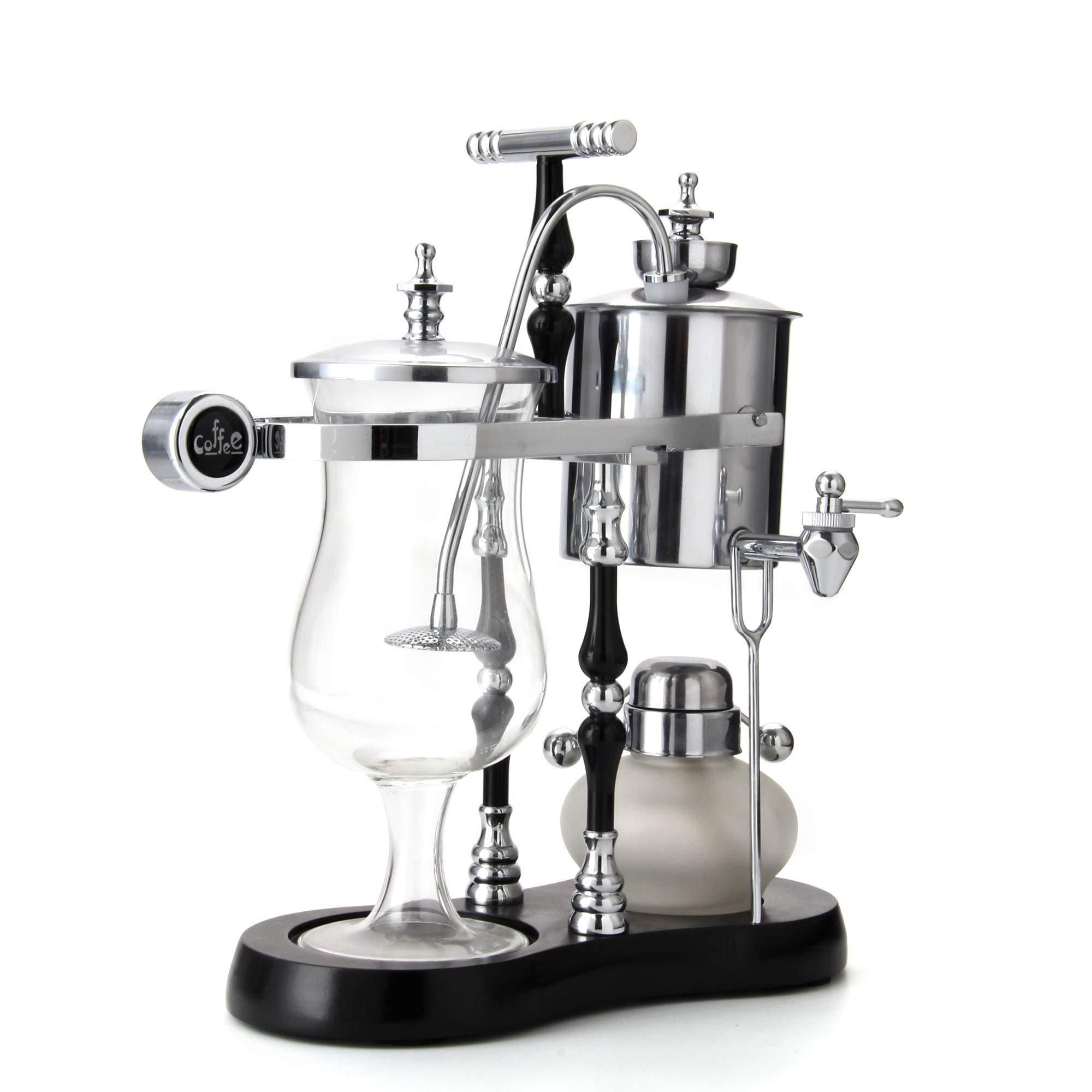 Diguo Diguo Belgian/Belgium Balance Siphon/Syphon Coffee Maker. Elegant Double Ridged Fulcrum with Tee handle