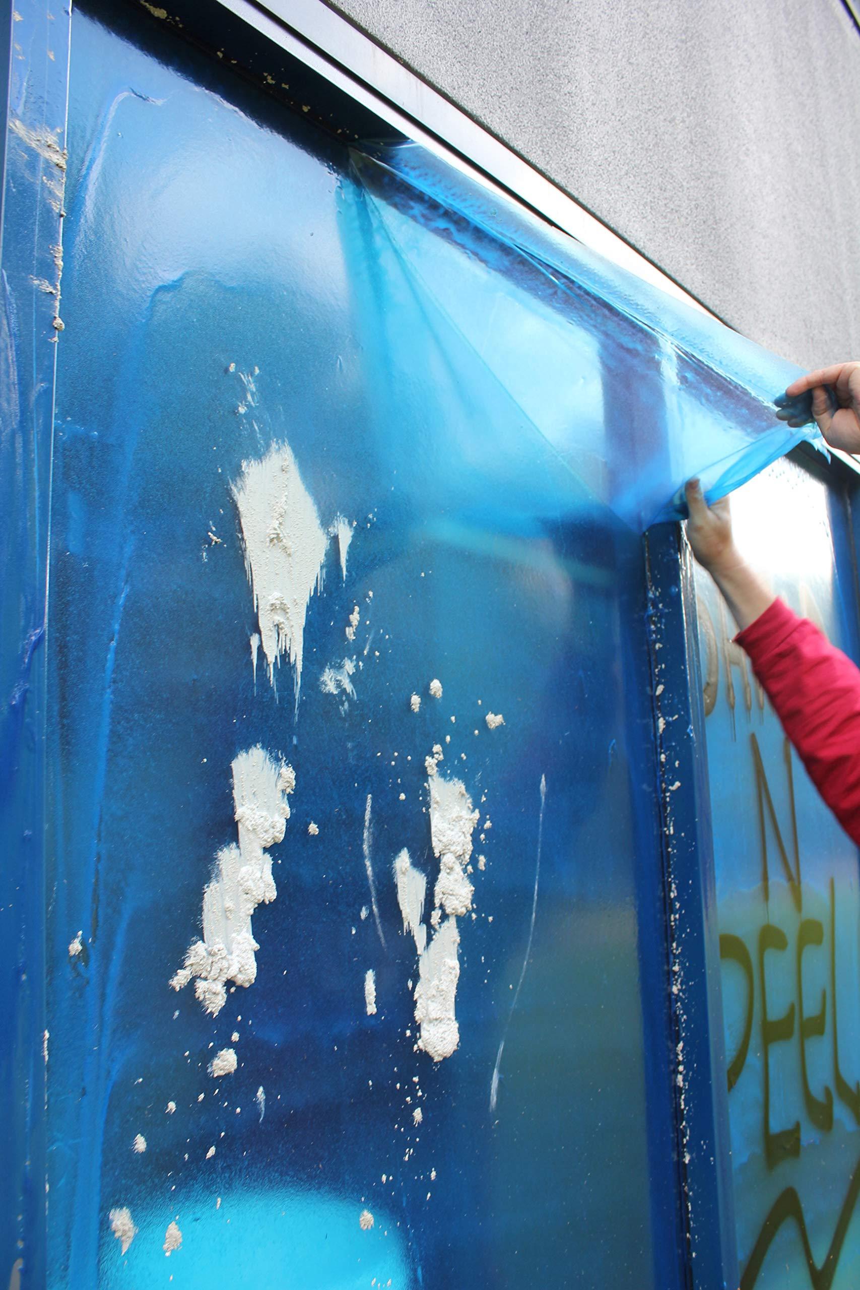 Strippable Coatings Windocoat 4880 - Peelable Coating with Blue Tint - Temporary Protective Liquid Masking Film - Water Resistant - for Windows, Floors, and Non-Porous Surfaces - 1 Gallon Can