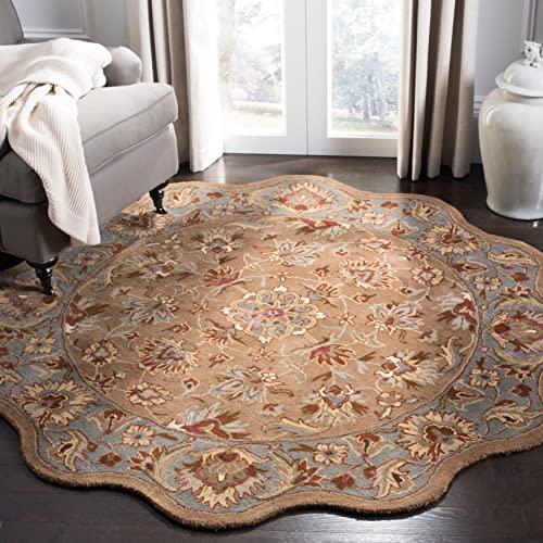 Safavieh SAFAVIEH Heritage Collection Runner Rug - 2\'3\" x 8\', Beige & Blue, Handmade Traditional Oriental Wool, Ideal for High Traffic Areas in Living Room, Bedroom (HG821A)