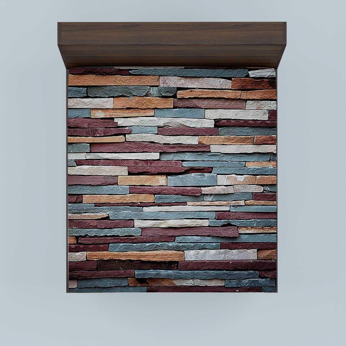 WHYATT Full Jersey Knit Sheets Wall Bedclothes Lightweight Full Size