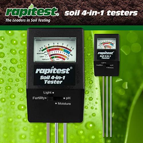 Luster Leaf Luster Leaf 1818 Rapitest 4-in1 Soil pH/Moisture/Fertility/Light Tester, Fertility