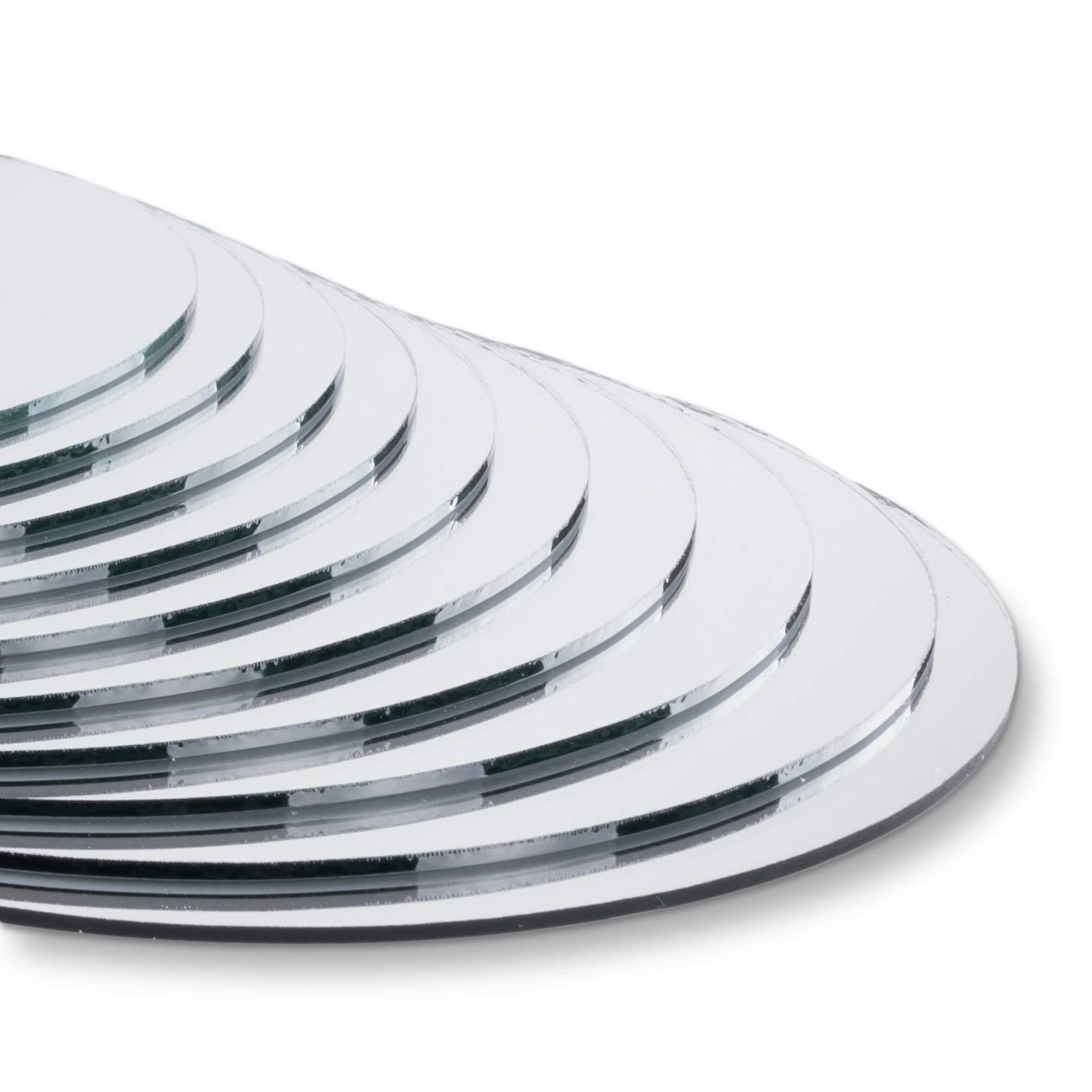 Super Z Outlet Super Z Outlet Round Mirror Wedding Table Centerpieces, 10 Pieces, 8\" Inches