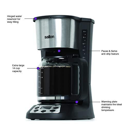 Salton Salton 14 Cup Coffee Maker, Black