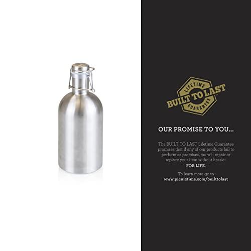 LEGACY - a Picnic Time Brand Stainless Steel 64-Ounce Beer Growler by LEGACY - a Picnic Time Brand, Silver Finish
