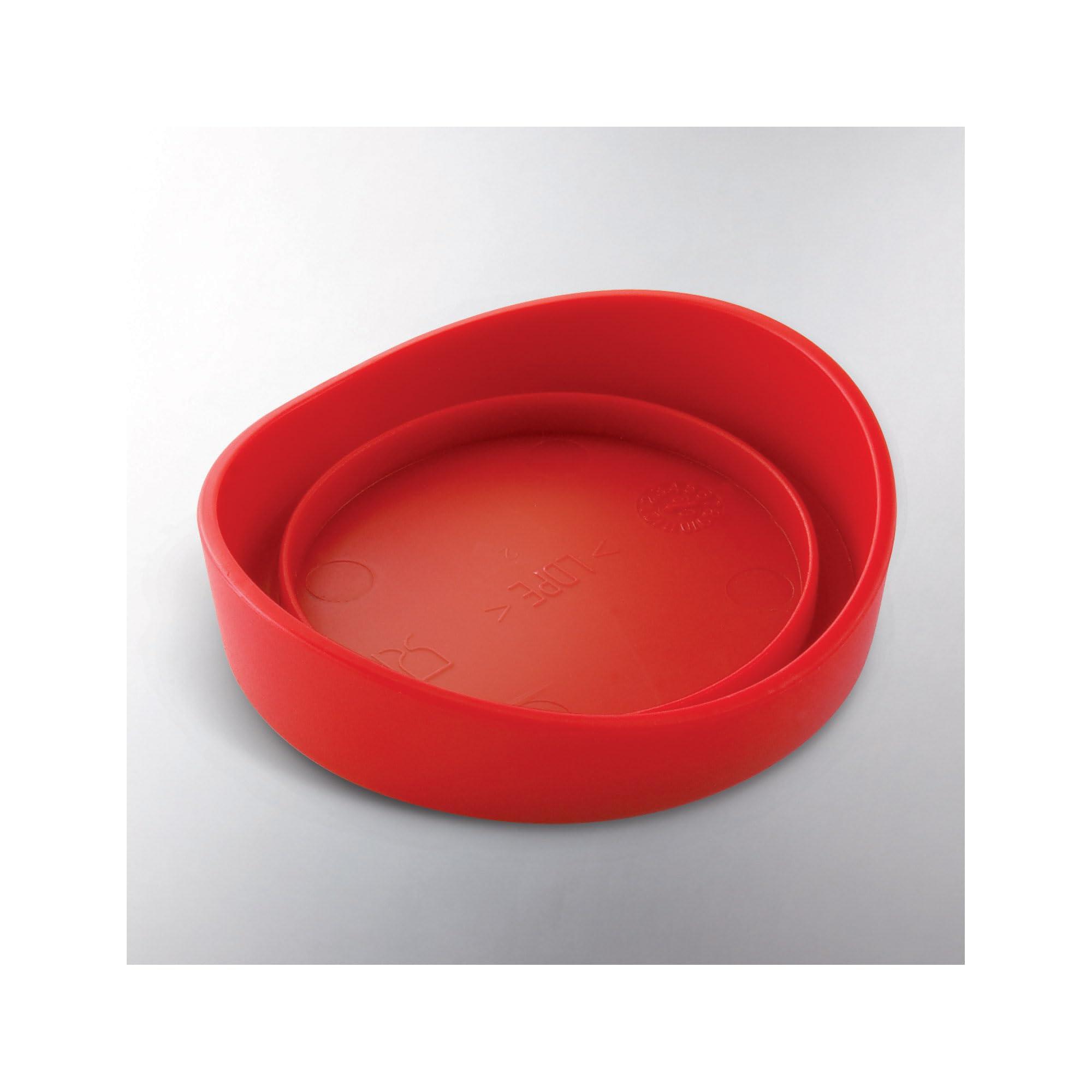 Leifheit Leifheit Gourmet Garlic Slicer, Sturdy Stainless Steel with ABS Plastic, German Craftsmanship, Twist-to-Cut, Dishwasher Safe, White and Red