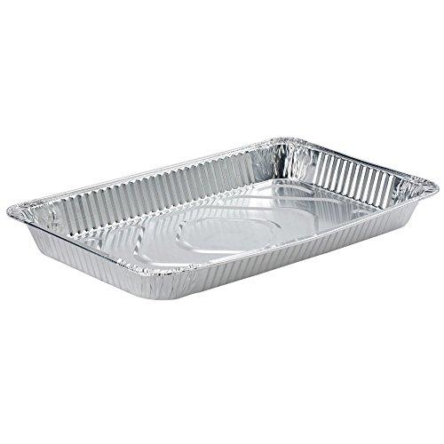 handiFoil Disposable Aluminum Steam Table Foil Pans, Full-Size, Medium, 20-3/4"L x 12-3/4"W x 2-1/5"D, 10-Pack